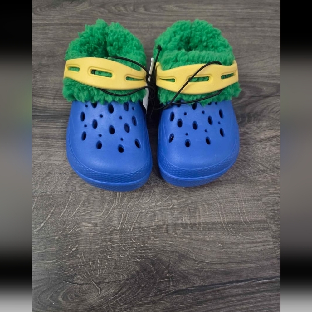 Lily & Dan toddler boy warm lines clogs size 7/8 NWT